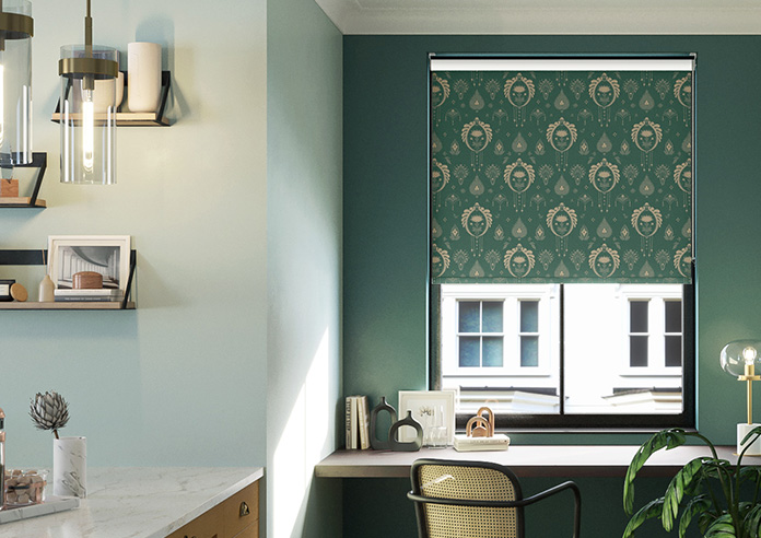 Tangier, Emerald - Roller Blind - Image 3